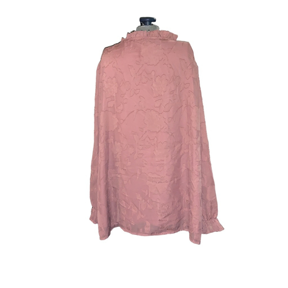 Women's BLOOMCHIC Pink Floral Blouse Plus Size 22 - Picture 2 of 14